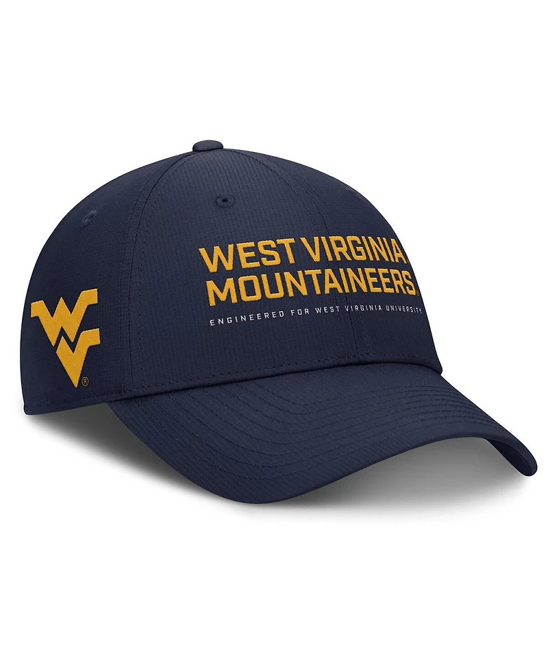 Nike Men's Navy West Virginia Mountaineers 2025 On-Field Gameday Club Adjustable Hat