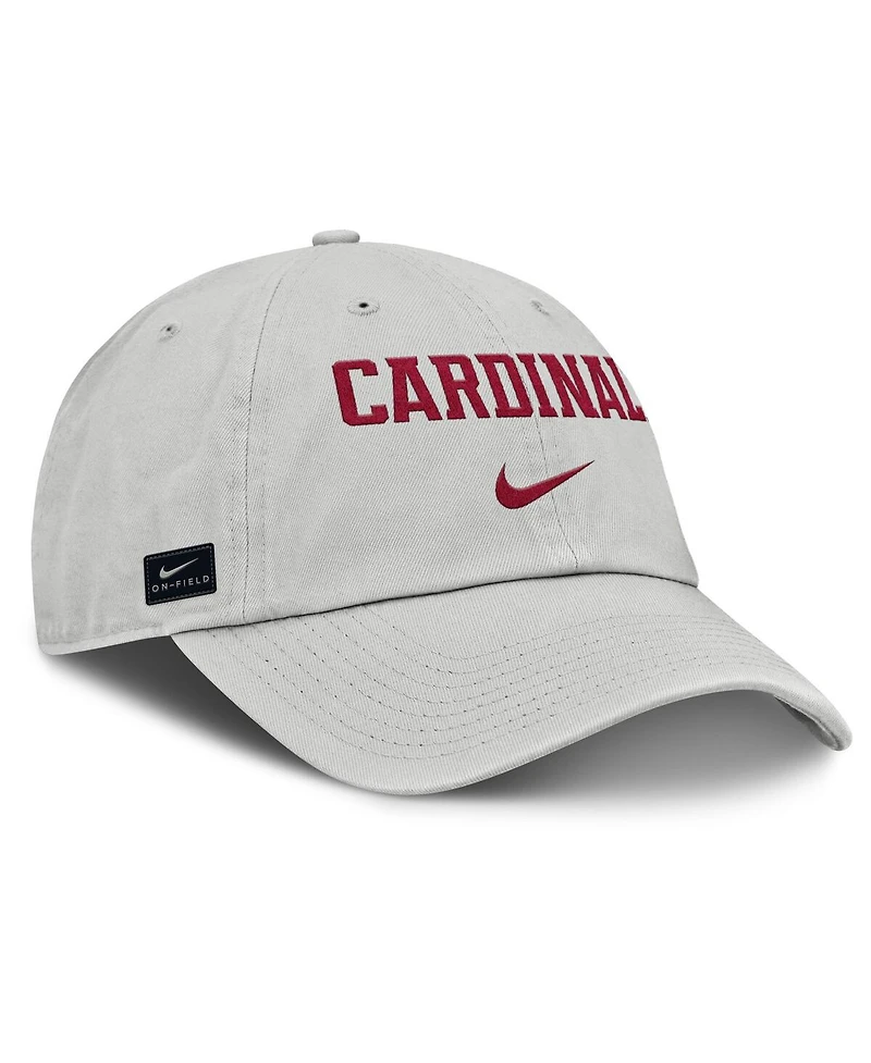 Nike Men's Gray Stanford Cardinal 2025 On-Field Gameday Club Adjustable Hat