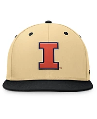Fanatics Men's Gold/Black Illinois Fighting Illini Balance Fitted Hat