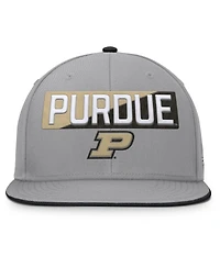 Fanatics Men's Gray Purdue Boilermakers Duo Snapback Hat