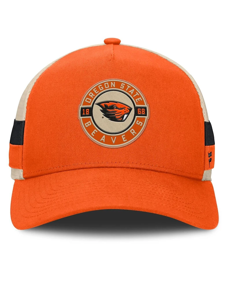 Fanatics Men's Orange/Cream Oregon State Beavers Prestige Trucker Adjustable Hat