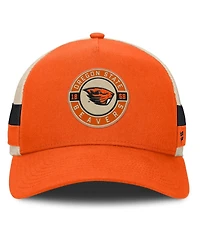 Fanatics Men's Orange/Cream Oregon State Beavers Prestige Trucker Adjustable Hat