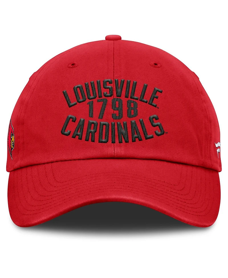 Fanatics Men's Red Louisville Cardinals Archer Adjustable Hat