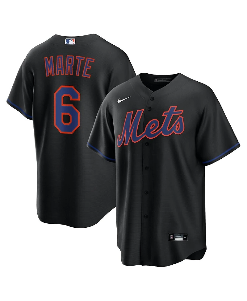 Nike Men's Starling Marte Black New York Mets Alternate Replica Jersey