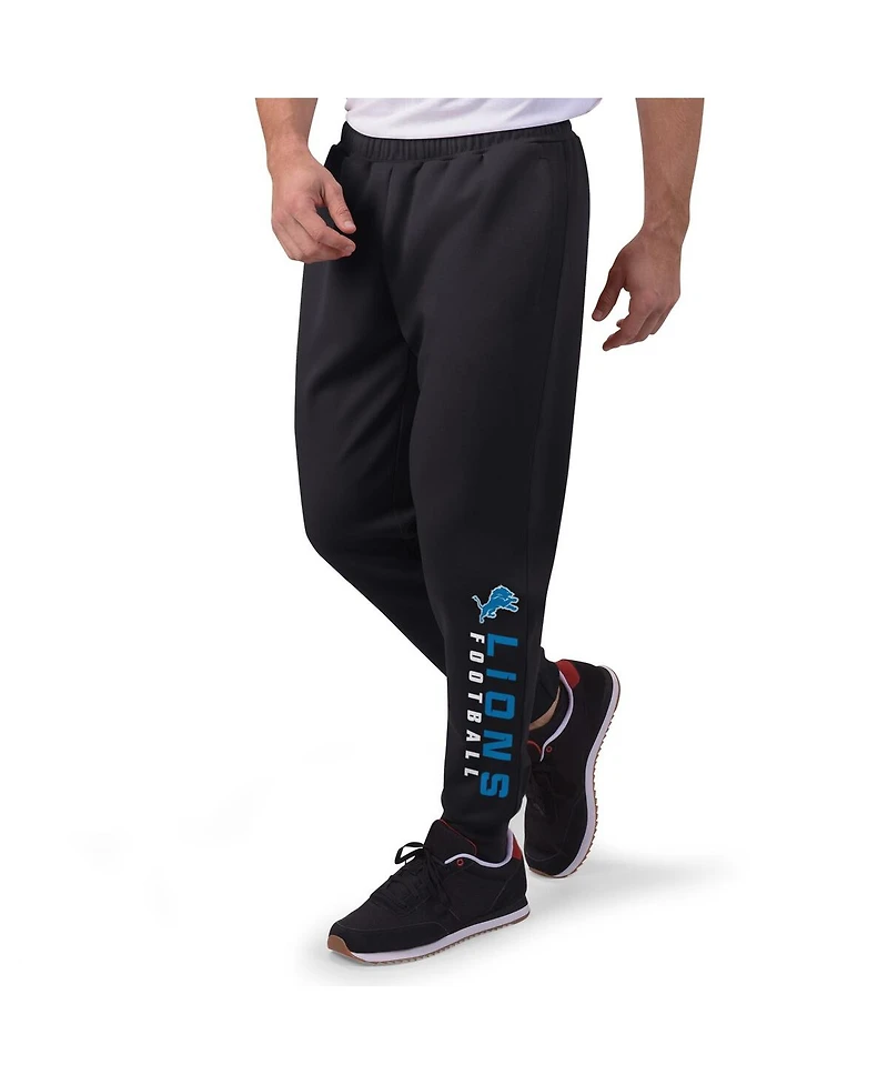 Msx by Michael Strahan Men's Black Detroit Lions Jogger Pants