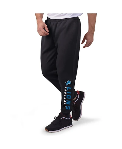 Msx by Michael Strahan Men's Black Detroit Lions Jogger Pants