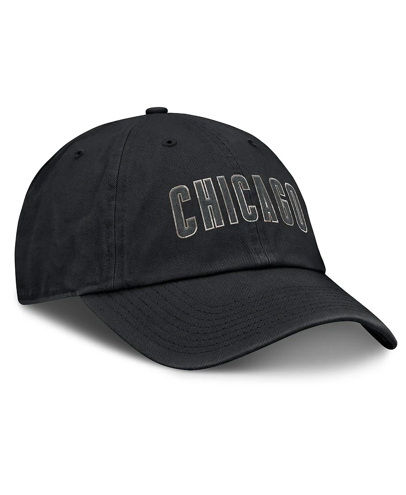 Nike Men's Black Chicago Cubs Camo Pack Club Adjustable Hat