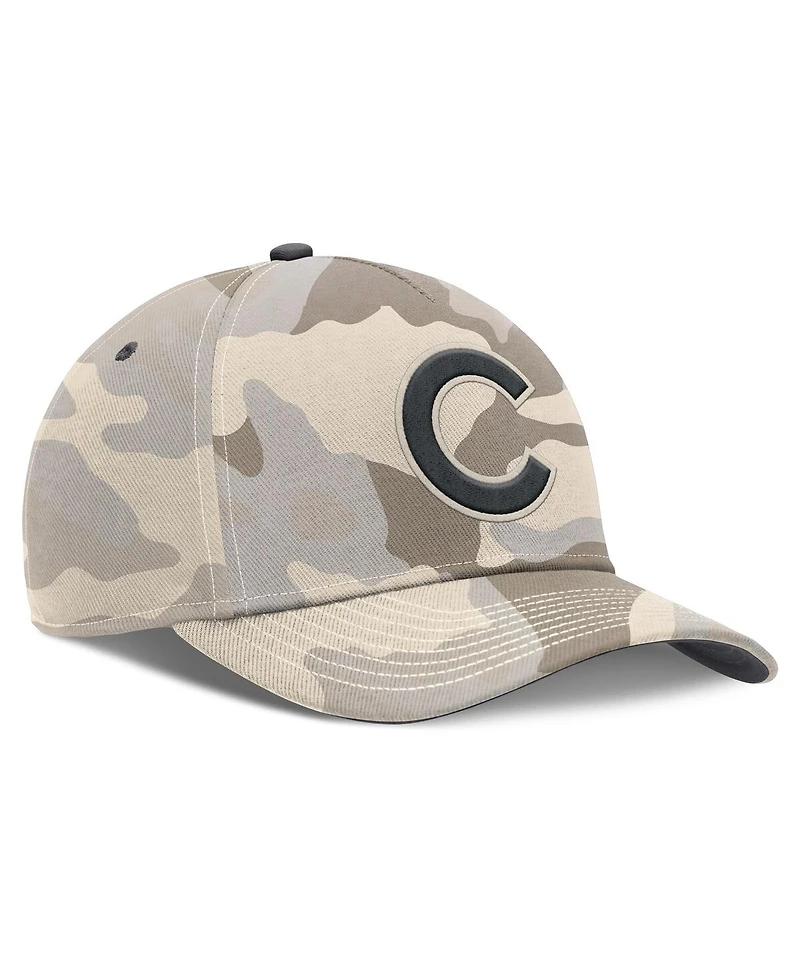 Nike Men's Natural Chicago Cubs Camo Pack Rise Adjustable Hat