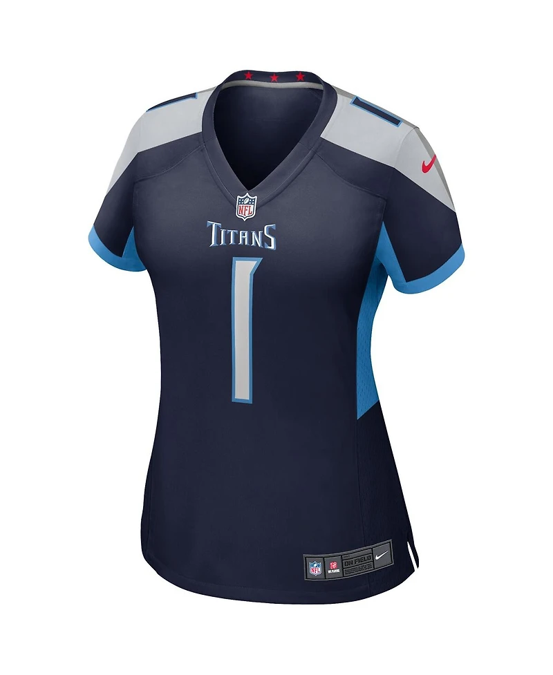 Nike Women's Cameron Ward Navy Tennessee Titans 2025 Nfl Draft First Round Pick Alternate Game Jersey