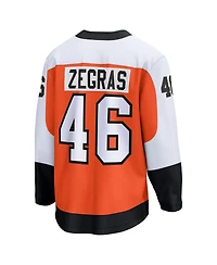 Fanatics Men's Trevor Zegras Orange Philadelphia Flyers Home Breakaway Jersey