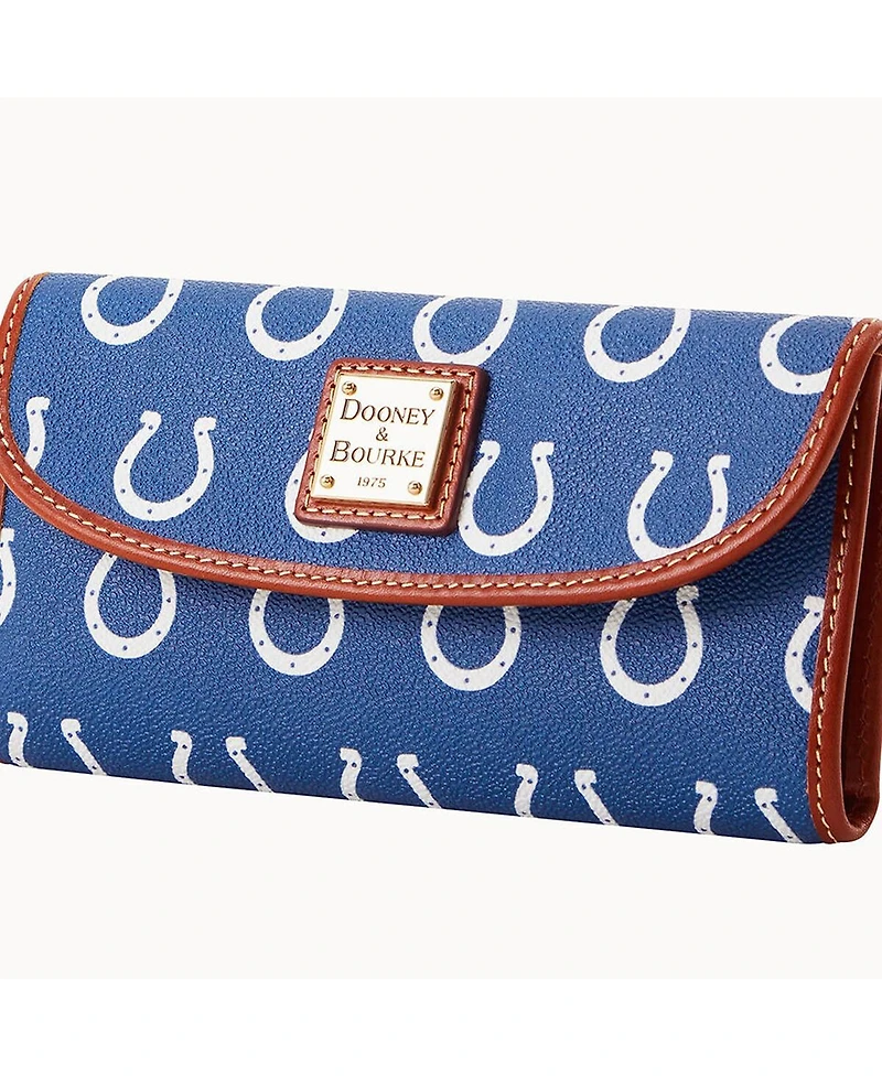 Dooney & Bourke Women's Indianapolis Colts Team Color Continental Clutch
