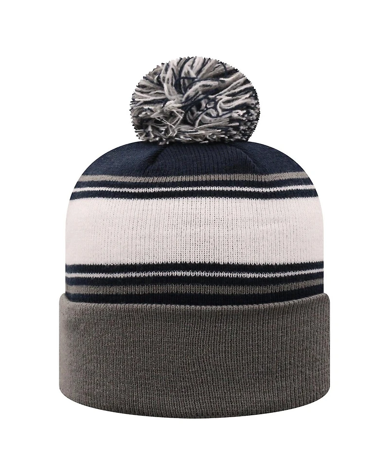 Top of the World Men's True Navy Penn State Nittany Lions Ambient Cuffed with Pom Knit Hat