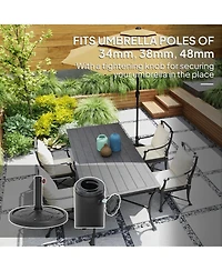 Outsunny Patio Umbrella Base, 26 lbs Resin Outdoor Umbrella Sd,