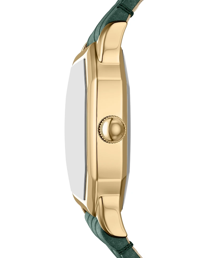 Fossil Women's Harlow Three-Hand Green Croco Leather Watch, 27mm