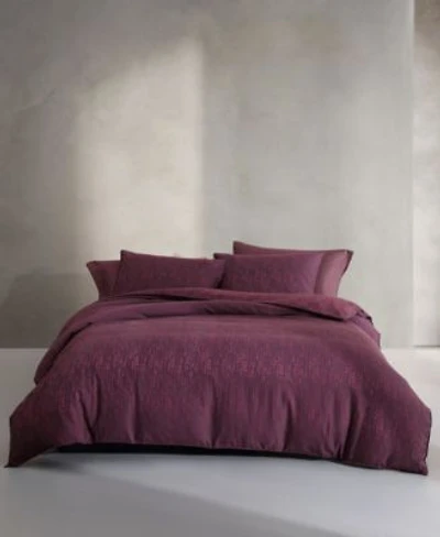 Calvin Klein Linear Circuit Cotton Yarn Dyed Duvet Cover Set