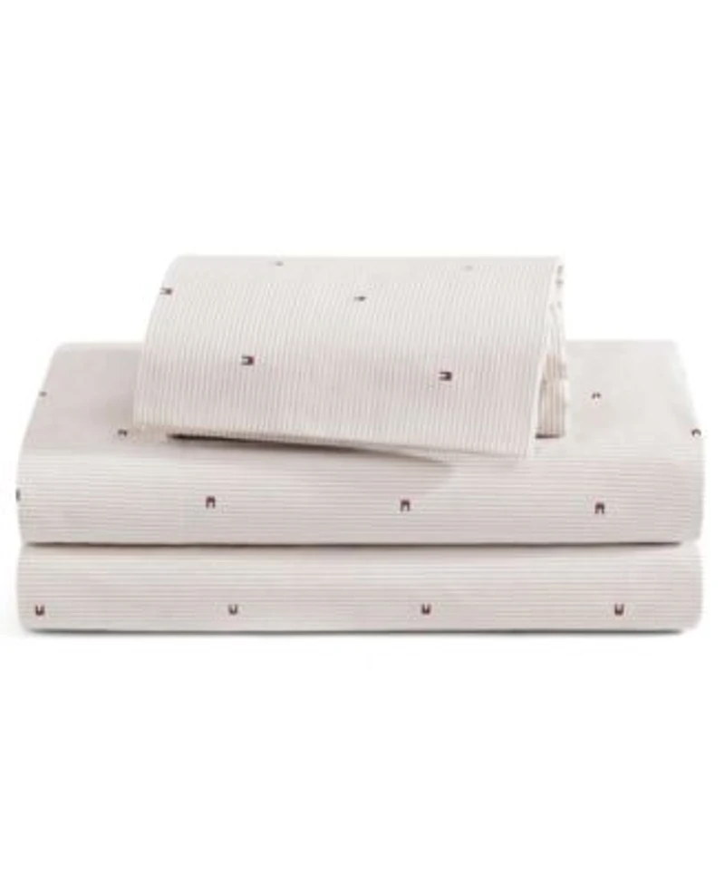 Tommy Hilfiger Ithaca Flag Stripe Cotton Percale Sheet Set