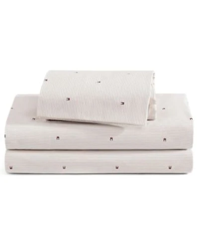 Tommy Hilfiger Ithaca Flag Stripe Cotton Percale Sheet Set