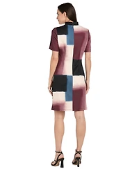 R & M Richards Petite V-Neck Short-Sleeve Dress
