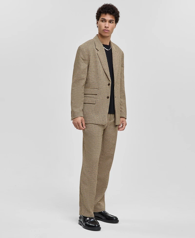 Mode of One Men's Relaxed-Fit Houndstooth Blazer, Macy's Exclusive