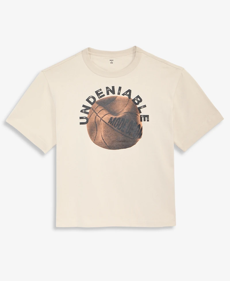 Mode of One Men's Relaxed-Fit Undeniable Basketball Graphic T-Shirt, Macy's Exclusive
