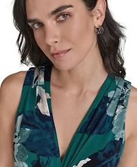Calvin Klein Women's Sleeveless Jersey Fit & Flare Midi Dress