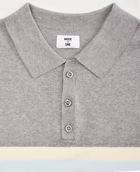 Mode of One Men's Varsity-Stripe Polo Sweater, Macy's Exclusive