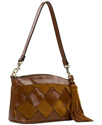Patricia Nash Arlee Small Leather Weave Crossbody