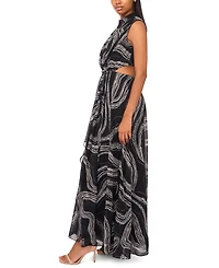 Parker Women's The Evette Printed Chiffon Maxi Dress