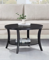 Convenience Concepts 30" Wood Charleston Round Coffee Table