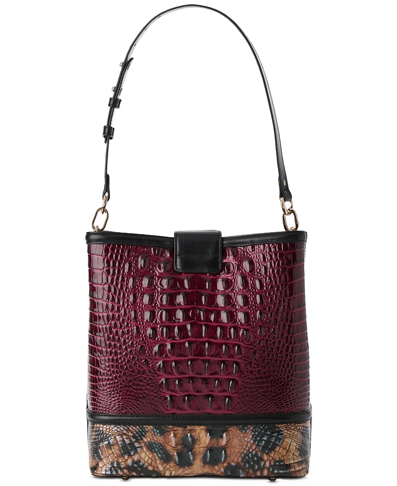 Brahmin Celina Small Leather Towers Bucket Bag