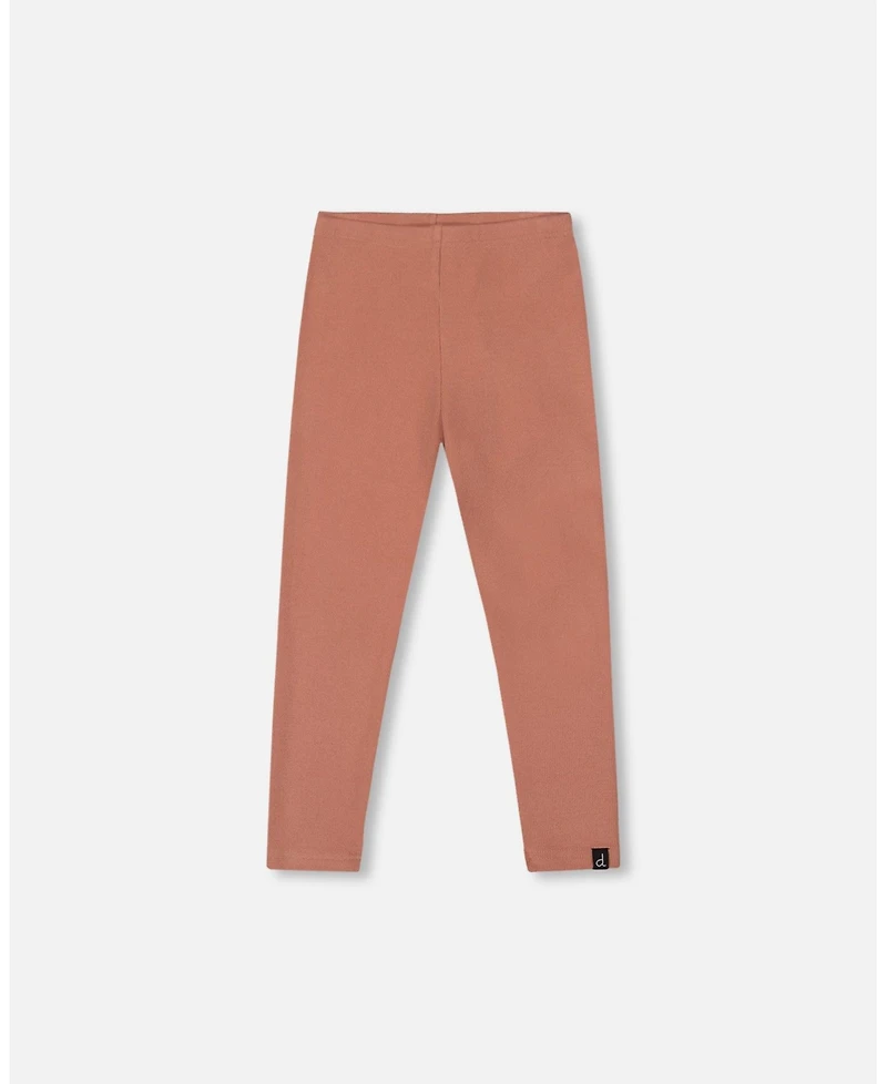 Deux par Girl Super Soft Ribbed Leggings Dusty Pink - Child
