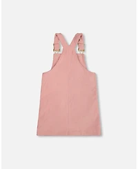 Deux par Big Girls Corduroy Overall Dress Dusty Pink