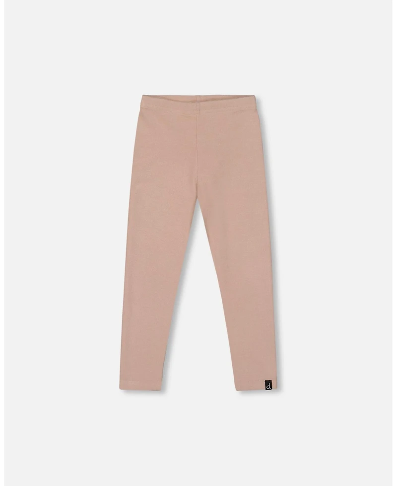 Deux par Girl Super Soft Ribbed Leggings Light Caramel