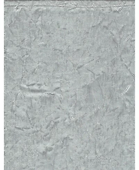 Kate Aurora Vesper Room Darkening Grommet Top Crinkled Satin Lined Single Window Curtain Panel - 84 in. Long Silver