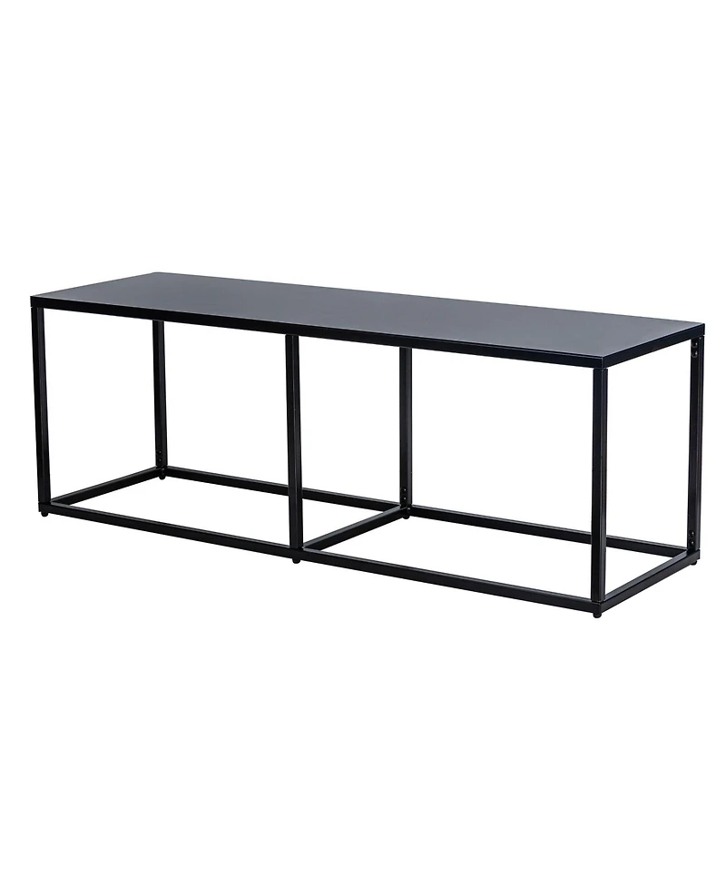 Nordlys - Industrial Black Metal Bench Industrial Style Upholstery Entry