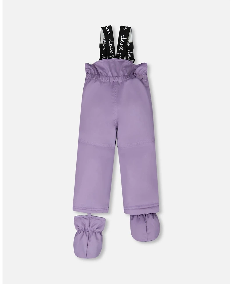 Deux par Baby Girl Two-Piece Play Snowsuit Purple Gray - Baby|Toddler