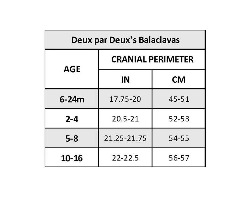 Deux par Kids Unisex Brushed Jersey Balaclava Black - Toddler|Child