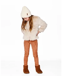 Deux par Girl Stretch Suede Treggings Light Pecan Brown