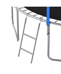 Streamdale Furniture 14FT Trampoline with Slide Swings Basketball Hoop & Net