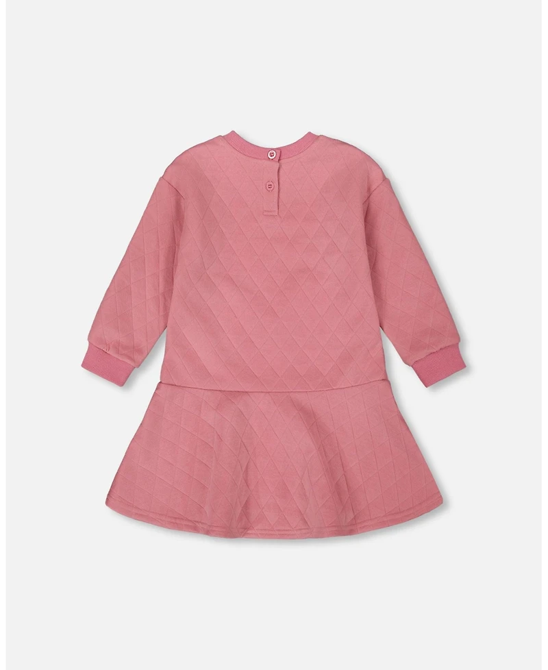 Deux par Girl Quilted Dress Purple Pink