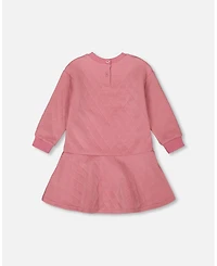 Deux par Girl Quilted Dress Purple Pink