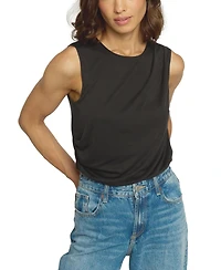 Central Park West Women's Cupro Pleated Tank Top