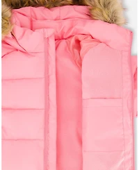 Deux par Girl Puffy Winter Jacket Pink - Toddler|Child