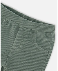 Deux par Girl Stretch Velour Tregging Jade Green - Toddler|Child