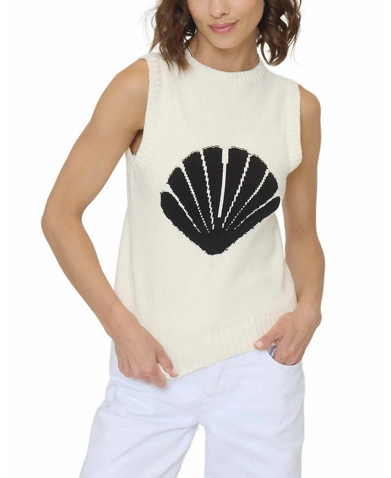 Central Park West Women's Evie Shell Print Tank Top