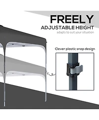 Outsunny 8' x 8' Pop Up Canopy with Adjustable Height