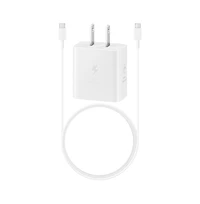 Samsung 25W Usb C Wall Charger and Cable-White