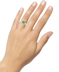 Ruby (1 ct. t.w.) & Diamond (1/4 Double Row Ring 14k Gold (Also Emerald Sapphire)