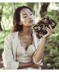 Brunna.co Sumatran Tiger Clutch Bag in Black