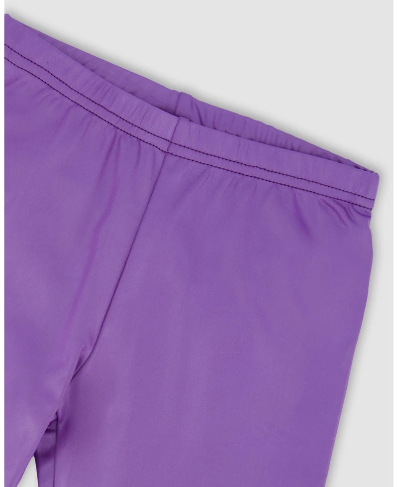 Deux par Girl Shiny Stretch Leggings Purple